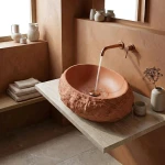 REA Umywalka nablatowa Mika Terracotta