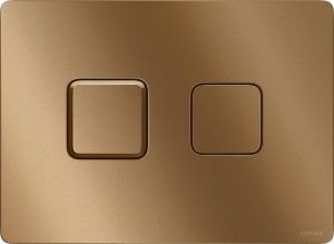 CERSANIT PRZYCISK SPŁUKUJĄCY PNEUMATYCZNY ACCENTO SQUARE MIEDŹ SZCZOTKOWANA