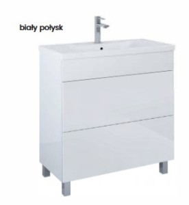 AQUAFORM SZAFKA ARONA SLIM+UMYWALKA /SET/ BIAŁA 60