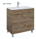 AQUAFORM SZAFKA ARONA+UMYWALKA /SET/ DĄB CANELA 80