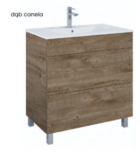 AQUAFORM SZAFKA ARONA+UMYWALKA /SET/ DĄB CANELA 80