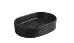 AQUAFORM Umywalka nablatowa Sevilla black matt marble