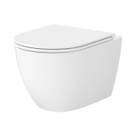 CERSANIT/ESSENTIALS SET C952: MISKA ZAWIESZANA LIDER PRO OVAL TORNADO Z DESKĄ TOALETOWĄ SLIM