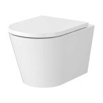 CERSANIT/ESSENTIALS SET C959: MISKA ZAWIESZANA KORAL PRO OVAL TORNADO Z DESKĄ TOALETOWĄ SLIM WRAPSET 
