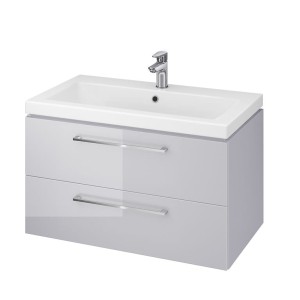 Cersanit szafka LARA szara + umywalka COMO 80